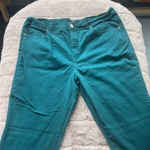George Basics pants, green, size 16P